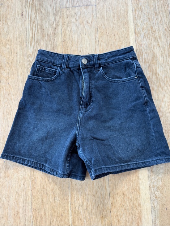 Zara Pants - Zara Washed Black High-Rise Denim Shorts